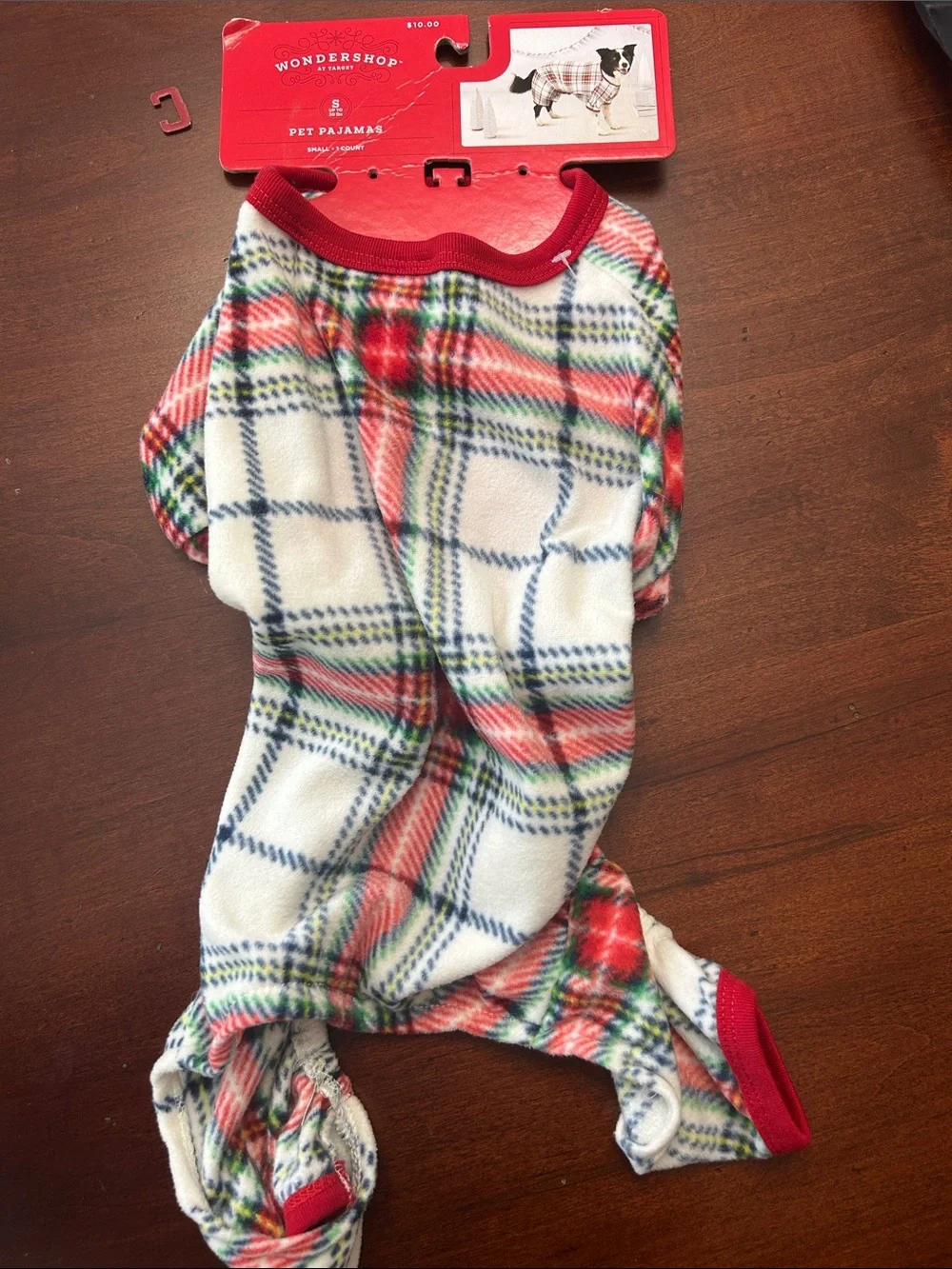 Wondershop Red & White Plaid Dog Pajamas